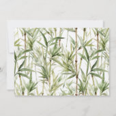 Oh Baby Panda Beer Bamboe Baby Shower Kaart (Achterkant)