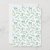 Oh Baby Panda Beer Waterverf Bloemrijke Boho Douch Kaart (Achterkant)