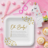 Oh Baby PAPER BORDEN Papieren Bordje (Feest)