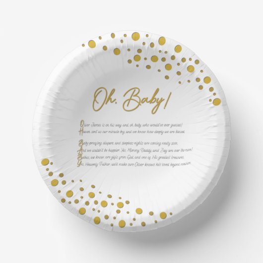 Oh Baby Papieren Bord (Voorkant)