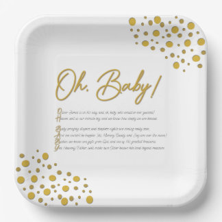 Oh Baby PAPieren BORDEN Bordje