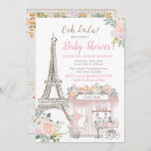 Oh Baby Paris Baby shower Brunch Kaart (Voorkant / Achterkant)