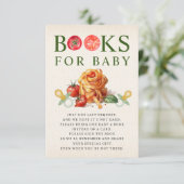 Oh Baby Pasta & Pacifiers Baby Shower Boek Verzoek Kaart (Staand voorkant)