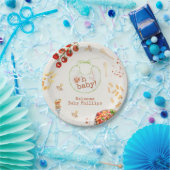 Oh Baby Pasta & Pacifiers Neutraal Baby shower Papieren Bordje (Feest)
