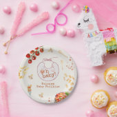 Oh Baby Pasta & Pacifiers Roze Baby shower Papieren Bordje (Feest)
