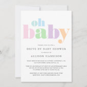 Oh Baby Pastel Minimal Modern Drive onder de douch Kaart (Voorkant)