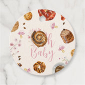 Oh Baby Pastries + Pacifiers Meisje Baby shower Bedankjes Labels (Voorkant)