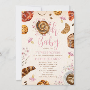 Oh Baby Pastries + Pacifiers Meisje Baby shower Kaart