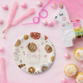 Oh Baby Pastries + Pacifiers Meisje Baby shower Papieren Bordje (Feest)