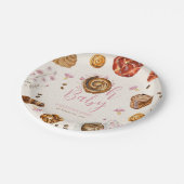 Oh Baby Pastries + Pacifiers Meisje Baby shower Papieren Bordje (Gekanteld)