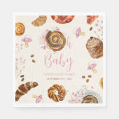 Oh Baby Pastries + Pacifiers Meisje Baby shower Servet (Voorkant)