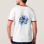 Oh Baby penseel belettering illustratie T-shirt (Achterkant)