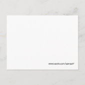 Oh Baby Personaliseer dit roze meisje Briefkaart (Achterkant)