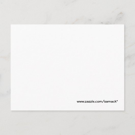 Oh Baby Personaliseer dit roze meisje Briefkaart (Achterkant)