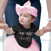 Oh Baby Persoonlijke Roze Meisjesachtige Meisje Romper