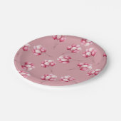 Oh Baby Pink Balloons Papieren Bordje (Gekanteld)