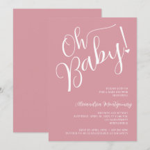 Oh Baby! Pink Girl Baby shower