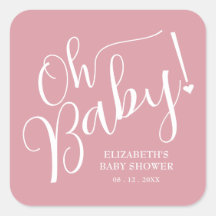 Oh Baby! Pink Girl Baby shower