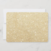 Oh Baby Pink Gold Glitter Baby shower Uitnodigen Kaart (Achterkant)