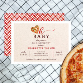 Oh Baby Pizza Baby shower Uitnodiging – Fun Food-T