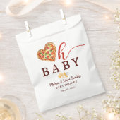 Oh Baby Pizza en Fopspenen Baby shower Favorietent Bedankzakje (Geknipt)