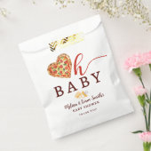 Oh Baby Pizza en Fopspenen Baby shower Favorietent Bedankzakje (Gezegeld)