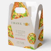 Oh Baby Pizza Tomatoes Olivia Groen Baby shower Bedankdoosjes (Geopend)