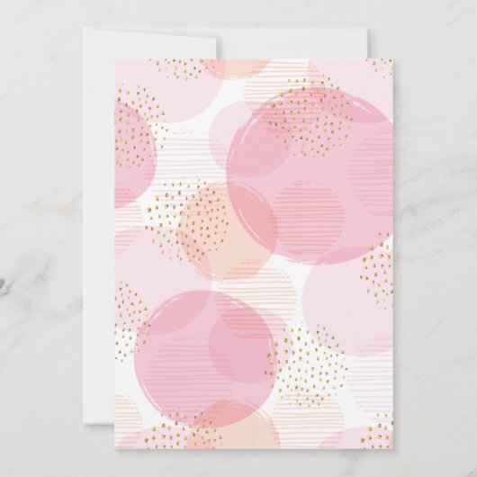 Oh Baby Polka Dots Baby shower Uitnodiging (Achterkant)