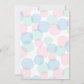 Oh Baby Polka Dots Baby shower Uitnodiging (Achterkant)