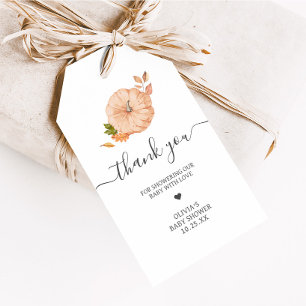 Oh Baby Pompoen Herfst Baby Shower Favor Tags Cadeaulabel