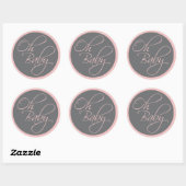 Oh Baby Posh Baby Meisje Ronde Sticker (Vel)