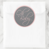 Oh Baby Posh Baby Meisje Ronde Sticker (Tas)