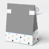 Oh Baby Posh Baby shower voor Boy Bedankdoosjes (Achterkant)