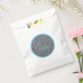 Oh Baby Posh Baby shower voor Boy Bedankzakje (Gezegeld)