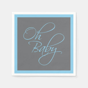 Oh Baby Posh Baby shower voor Boy Servetten
