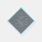 Oh Baby Posh Baby shower voor Boy Servetten (Hoek)