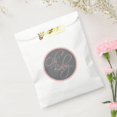 Oh Baby Posh Baby shower voor Meisje Bedankzakje (Gezegeld)