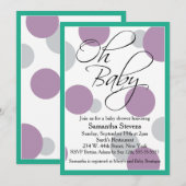 Oh Baby Posh Gender Neutral Baby shower Kaart (Voorkant / Achterkant)