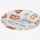 Oh Baby Pretzels & Fopspenen Baby shower Welkom Papieren Bordje (Gekanteld)