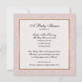 Oh Baby, prinses Crown Girl Shower Kaart (Achterkant)