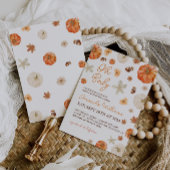 Oh Baby Pumpki Baby shower Kaart