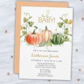 Oh Baby Pumpkin Baby shower Uitnodiging