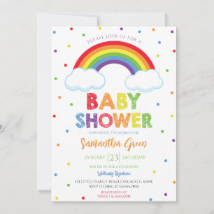 Oh Baby regenboogBaby shower Kaart