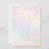 Oh Baby regenboogBaby shower Kaart (Achterkant)