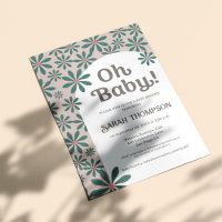 Oh baby Retro Boho Daisy Bloemenboog baby shower