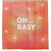 Oh Baby Retro Douchegordijn (Voorkant)