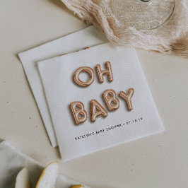 Oh Baby | Roos Gold Baby shower Servetten