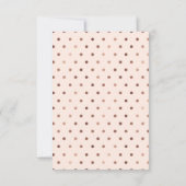 Oh Baby Roos Goudfolie Baby shower Uitnodiging (Achterkant)