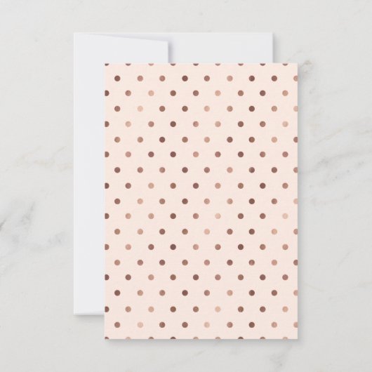 Oh Baby Roos Goudfolie Baby shower Uitnodiging (Achterkant)