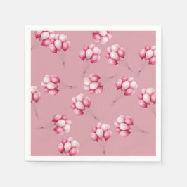 Oh Baby roze ballonnen Servet